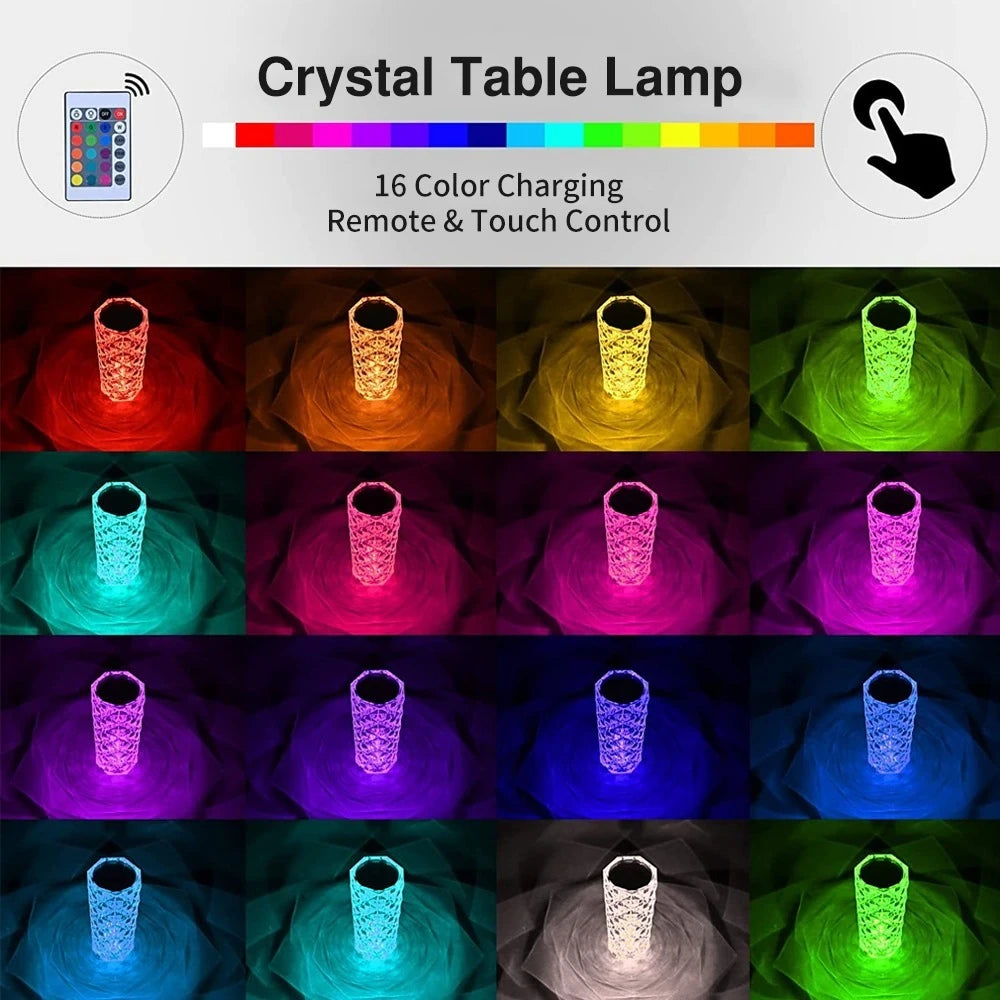 16-Color RGB Crystal Lamp